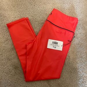 Red Sweetheart Metallic Leggings